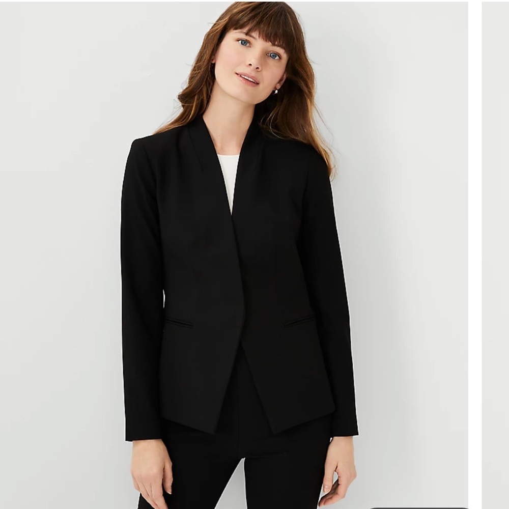 Ann Taylor The Cutaway Blazer in Bi-Stretch